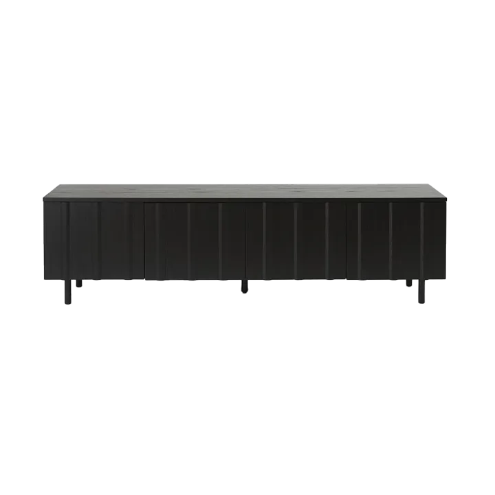 Rib sideboard low - Soft Black - Normann Copenhagen