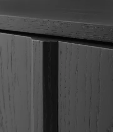 Rib sideboard low - Soft Black - Normann Copenhagen