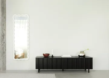 Rib sideboard low - Soft Black - Normann Copenhagen