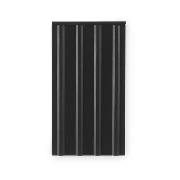 Rib wall cabinet - Soft black, 73x40x23 cm - Normann Copenhagen