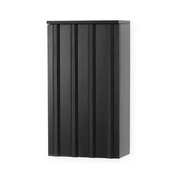 Rib wall cabinet - Soft black, 73x40x23 cm - Normann Copenhagen