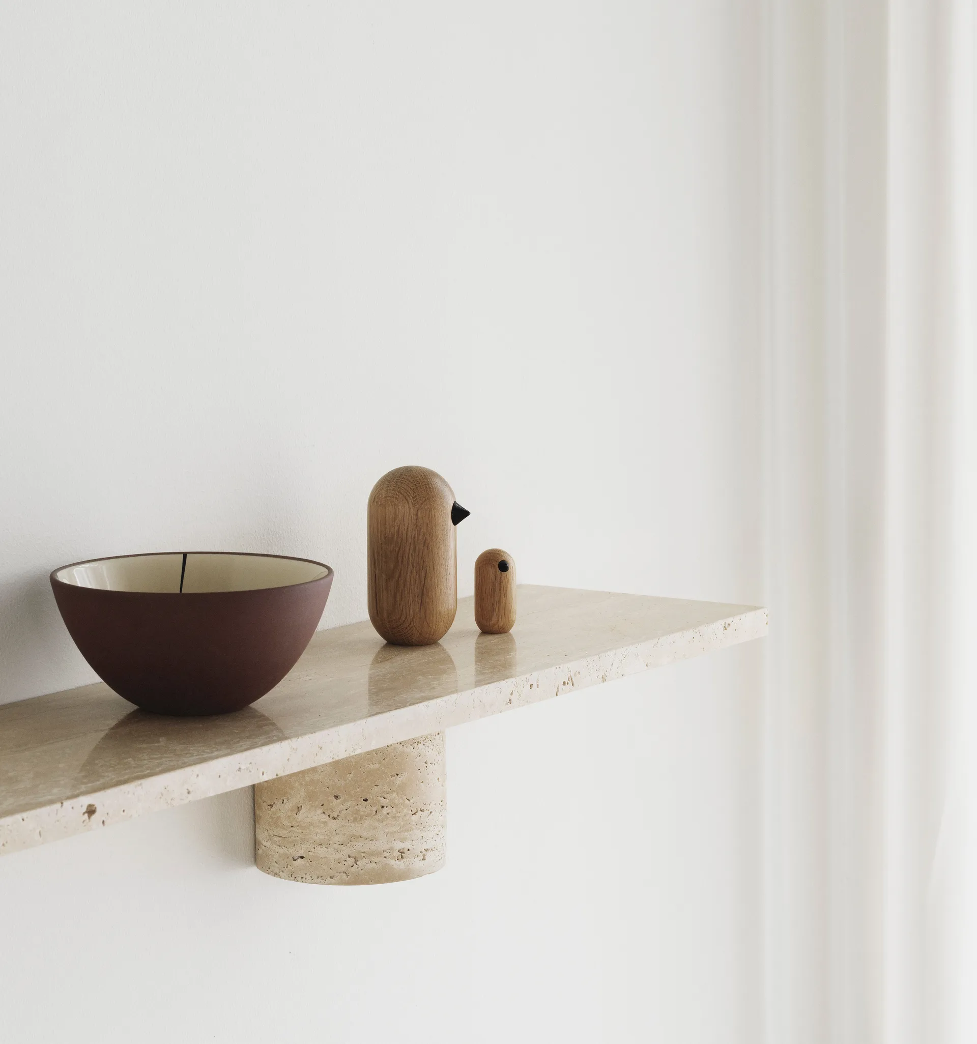 Sten Shelf 80 cm, Travertine Normann Copenhagen