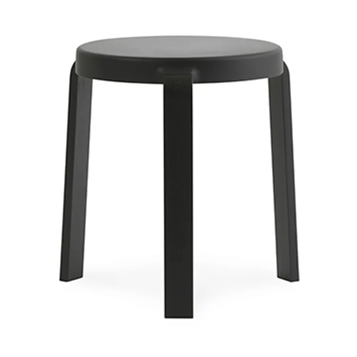 Tap stool - Black, black oak legs - Normann Copenhagen