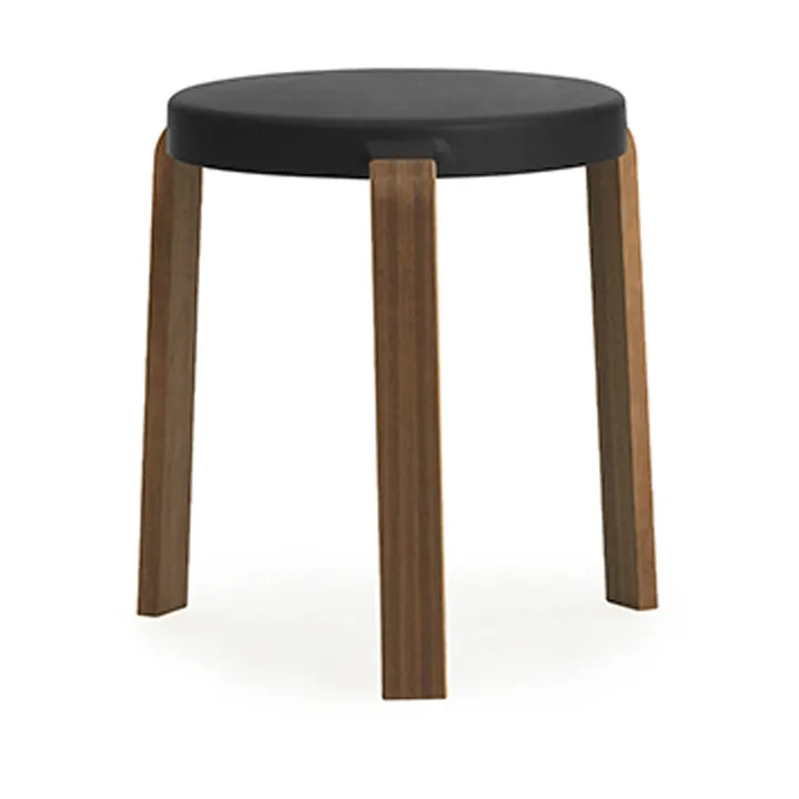 Tap stool - Black, walnut legs - Normann Copenhagen