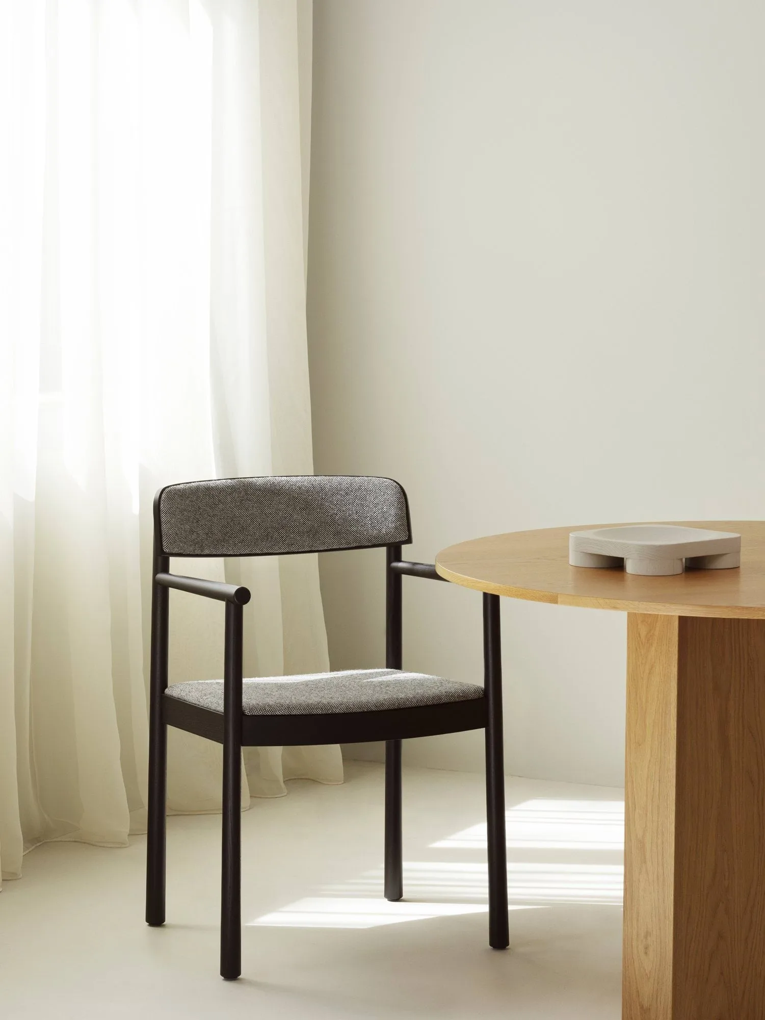 Timb armchair, Black ash-Hallingdal 166 Normann Copenhagen