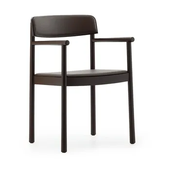 Timb armchair - Brown ash-Ultra Leather Chocolate - Normann Copenhagen
