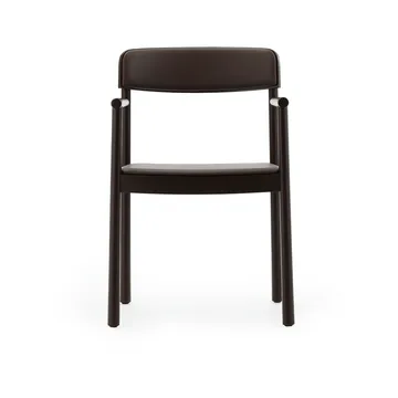 Timb armchair - Brown ash-Ultra Leather Chocolate - Normann Copenhagen