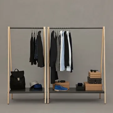 Toj hanger - White, stand in ash - Normann Copenhagen