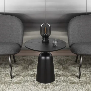 Turn adjustable table Ø55 cm - black - Normann Copenhagen