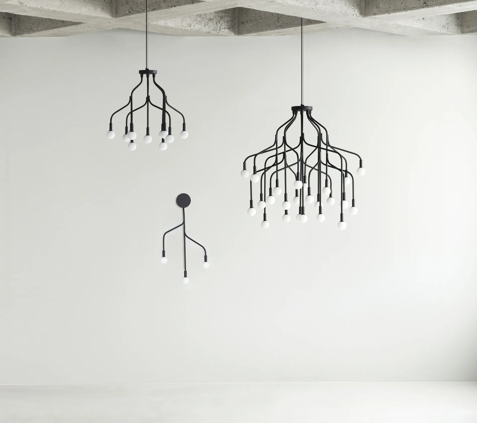 Vekst Wall Lamp, Black Normann Copenhagen