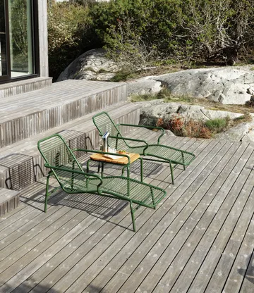 Vig Chaise Lounge sunbed - Green - Normann Copenhagen