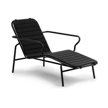 Vig cushion for sun lounger - Black - Normann Copenhagen