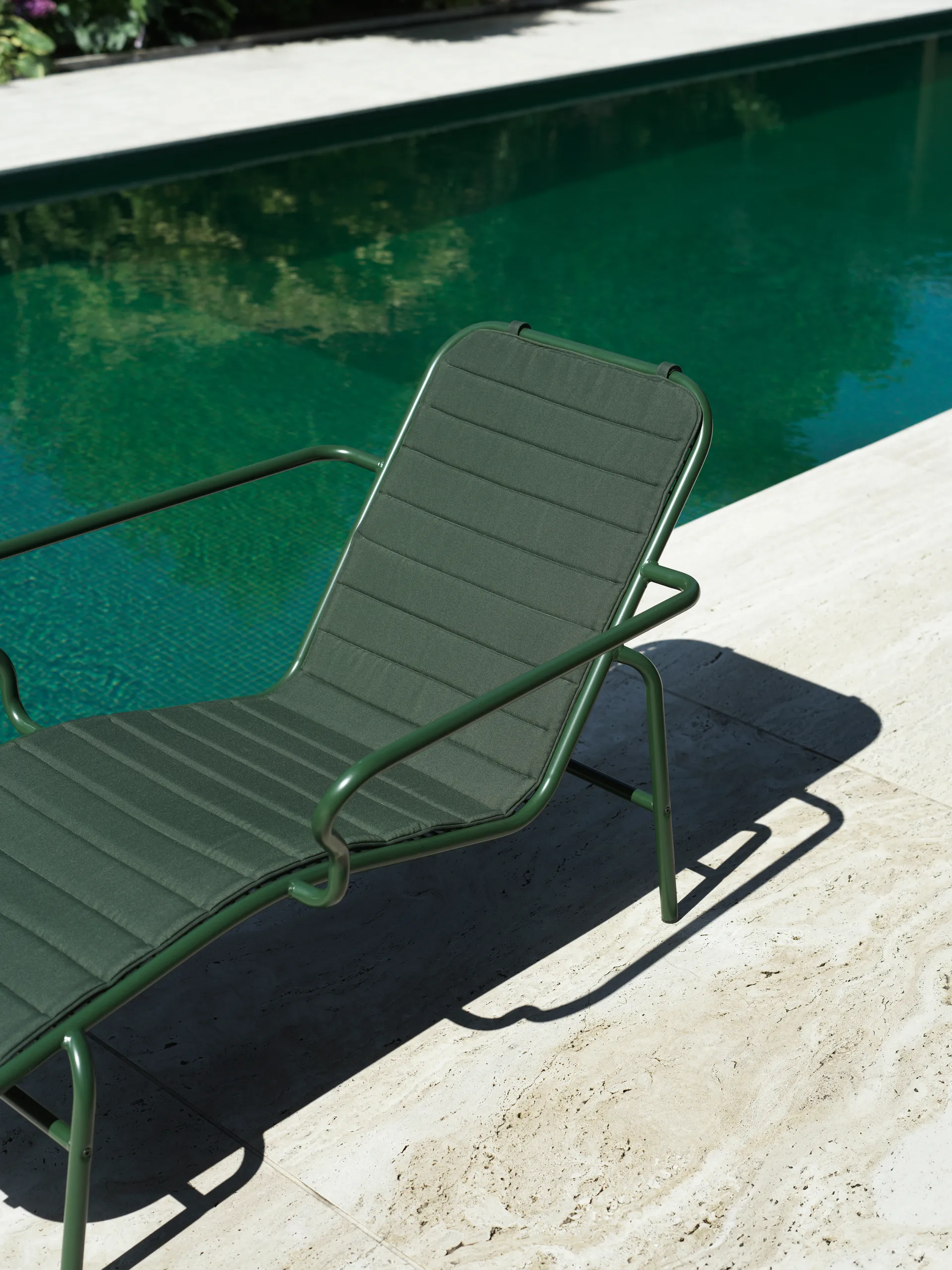 Vig cushion for sun lounger, Green Normann Copenhagen