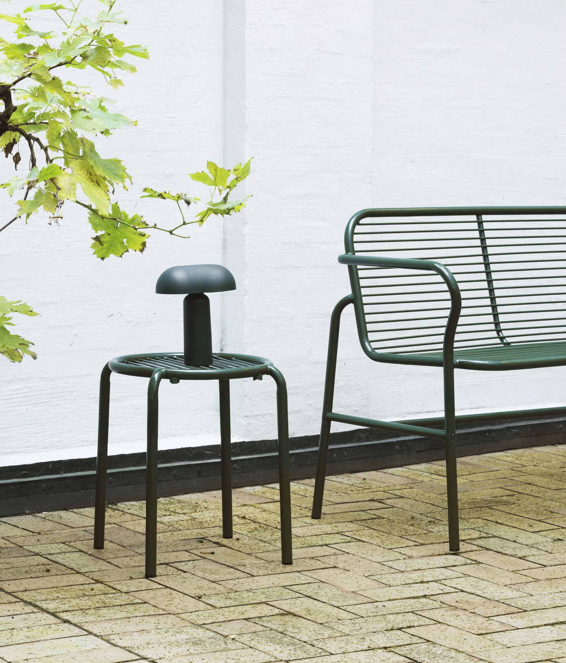 Vig Dining bench, Green Normann Copenhagen