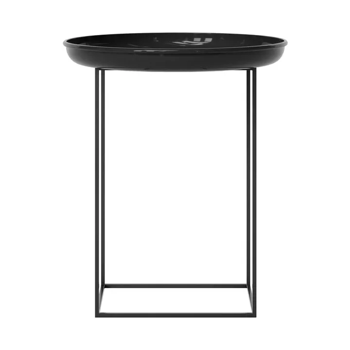 Duke side table small - Lacquered obsidian - NORR11