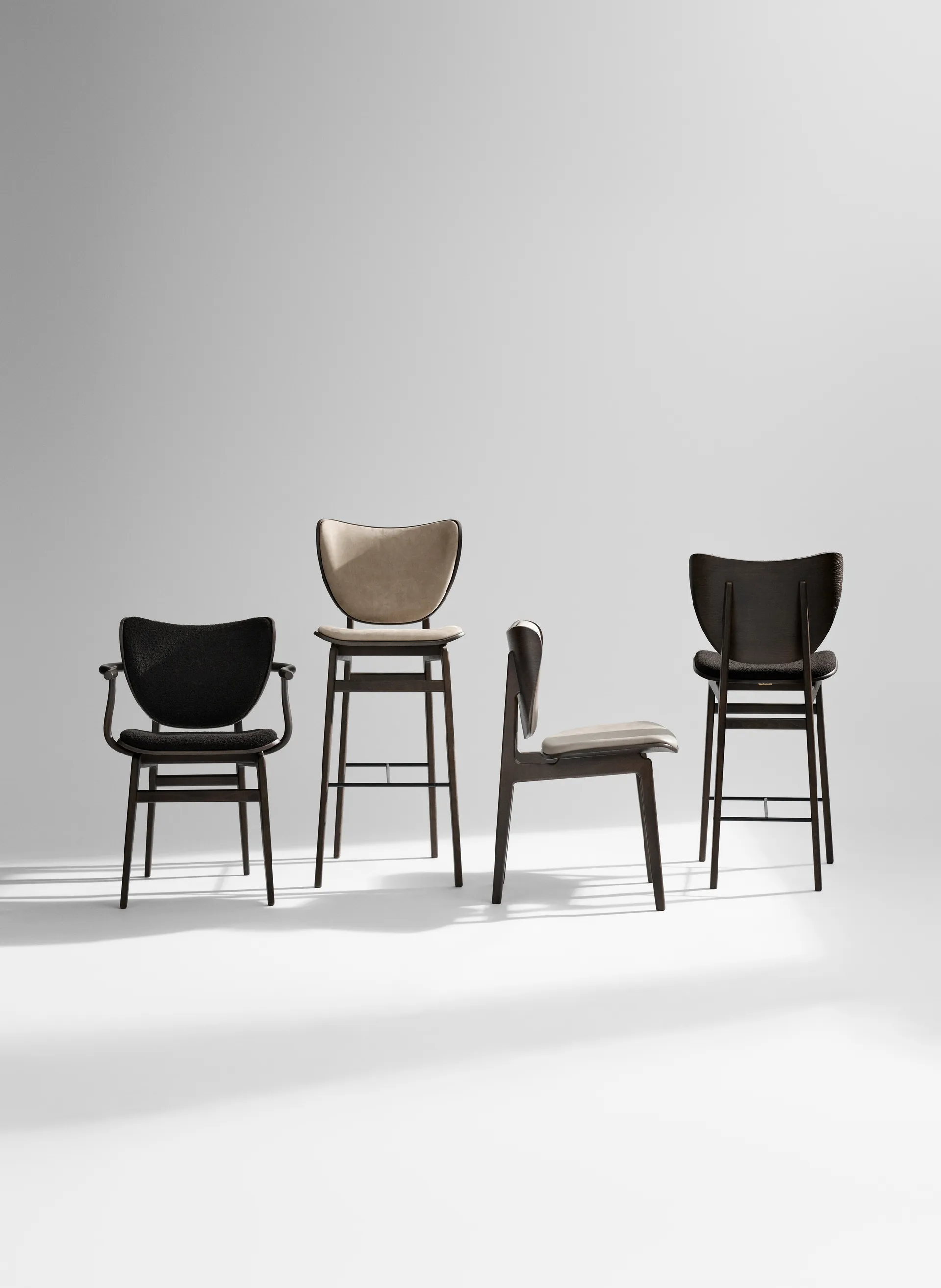 Elephant bar stool, Black, 75 cm NORR11