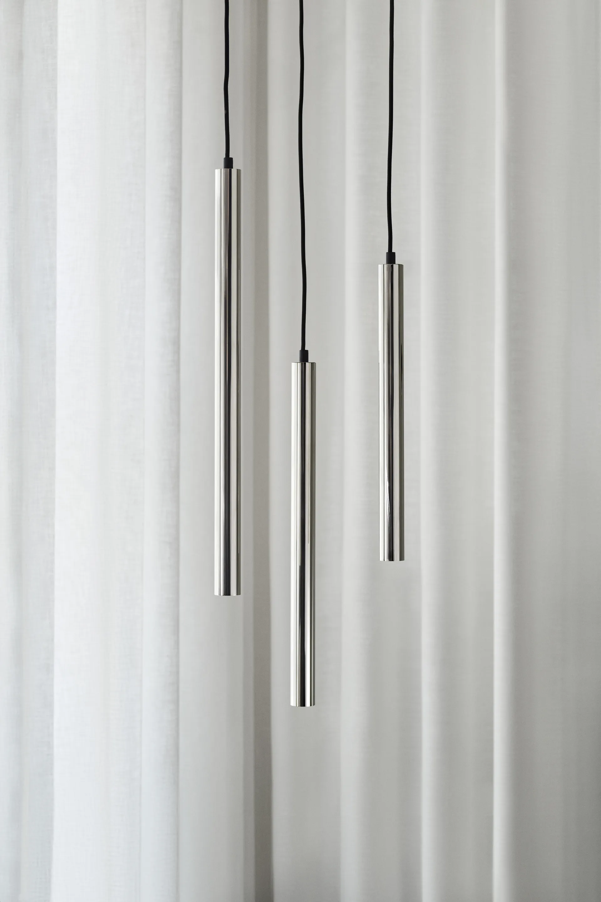 Pipe pendant lamp, Black, small NORR11