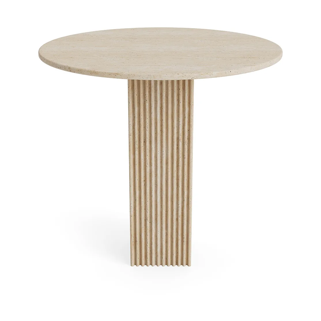 Soho dining table, Beige, Ø80 cm NORR11
