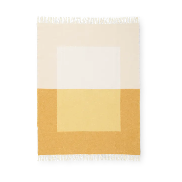 Echo throw 130x170 cm - Yellow - Northern