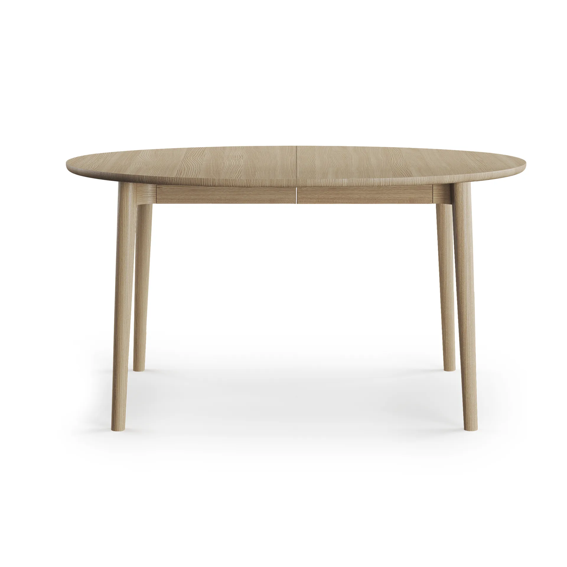 Expand dining table Ø140 cm, Light oiled oak Northern