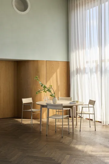 Expand dining table Ø140 cm - Light oiled oak - Northern