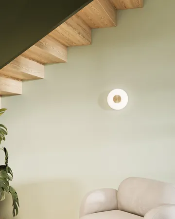 Glint wall light Ø25 cm - Opal glass white - Northern