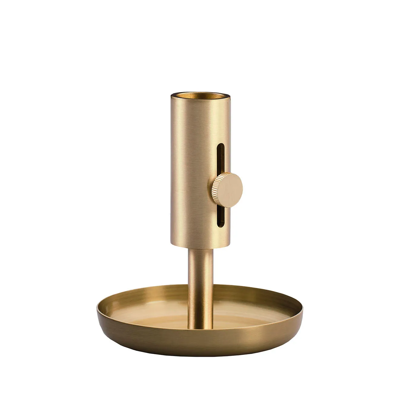 Granny candleholder low, brass Northern