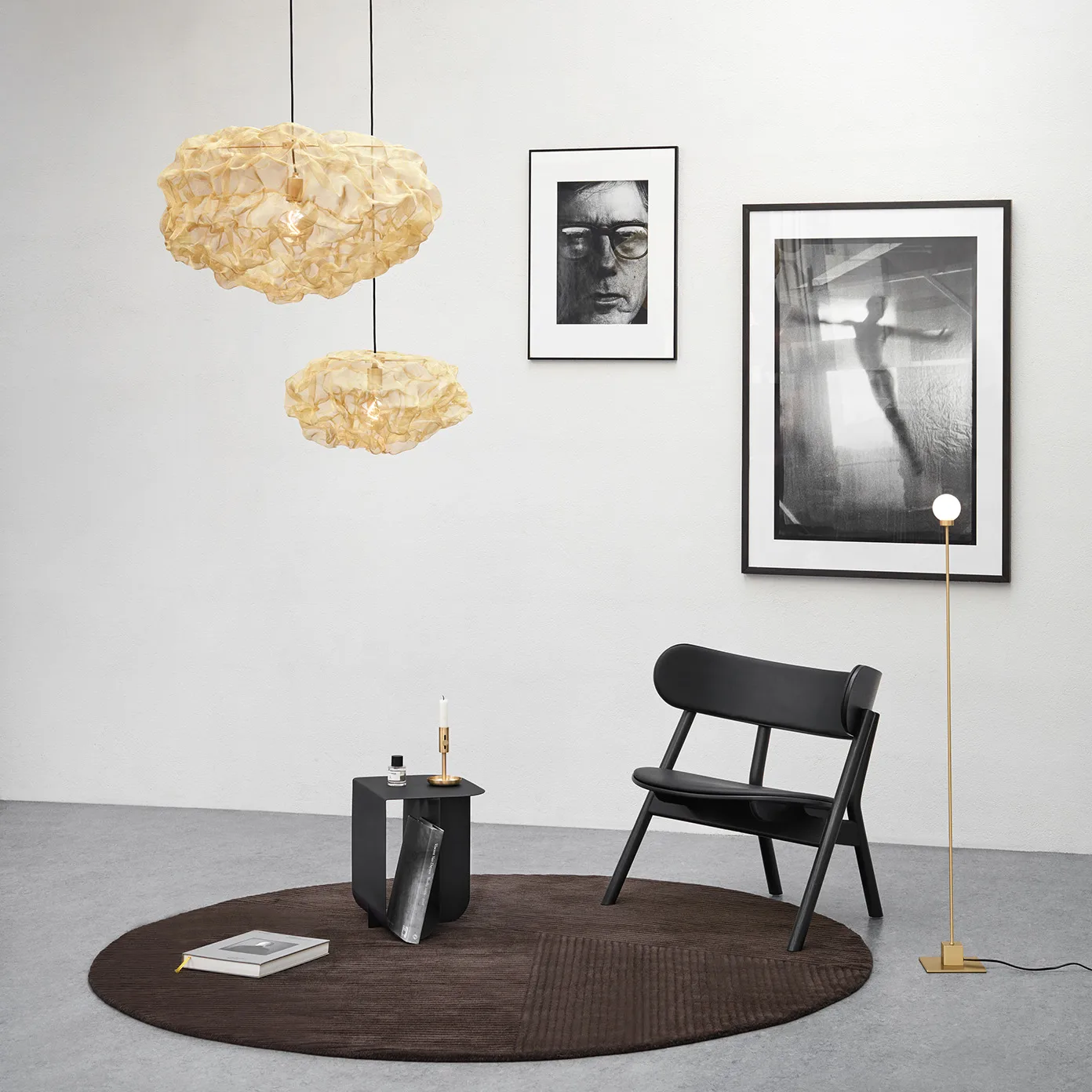 Heat ceiling lamp small, Brass Northern