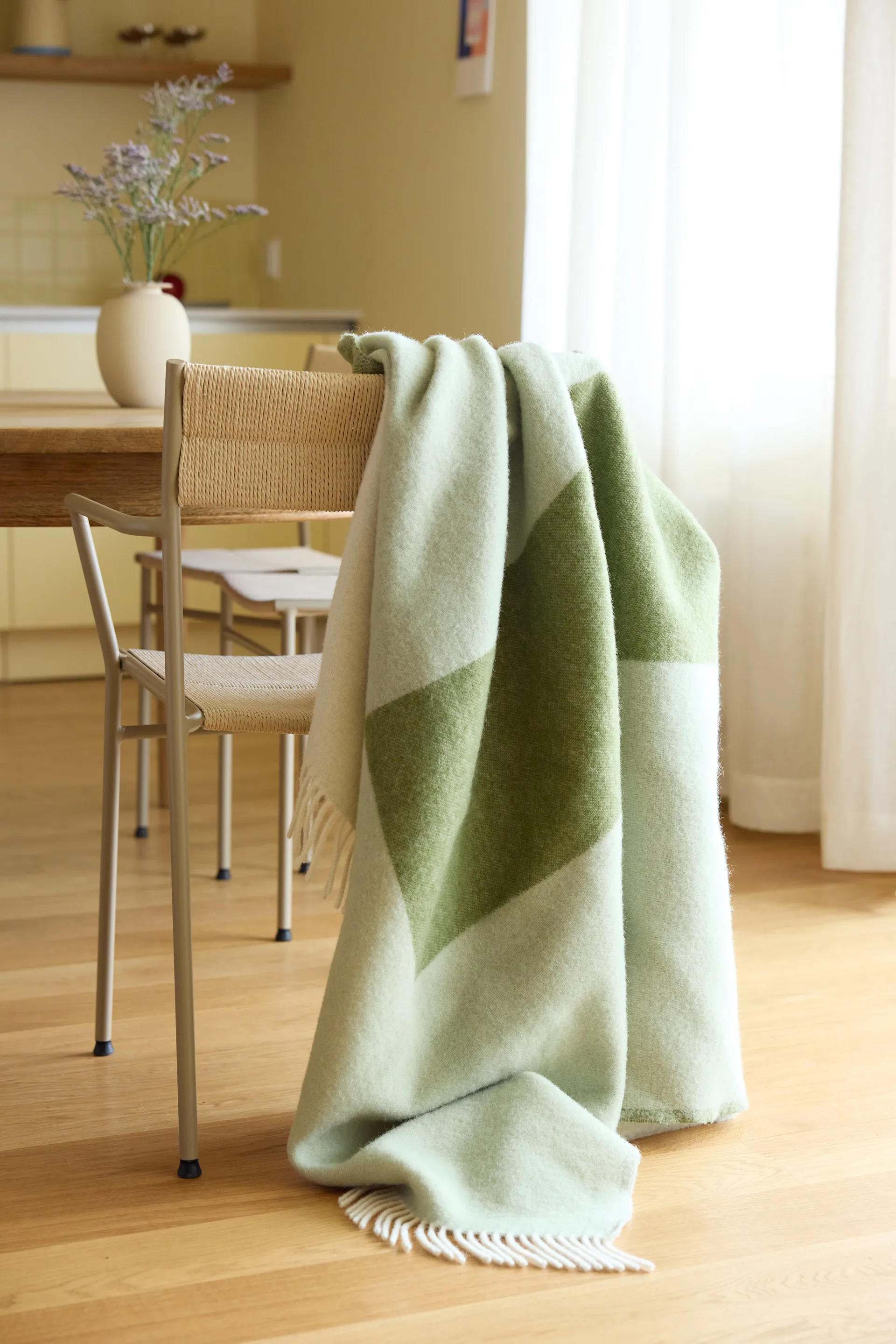 Layer throw blanket, Green, 130x170 cm Northern