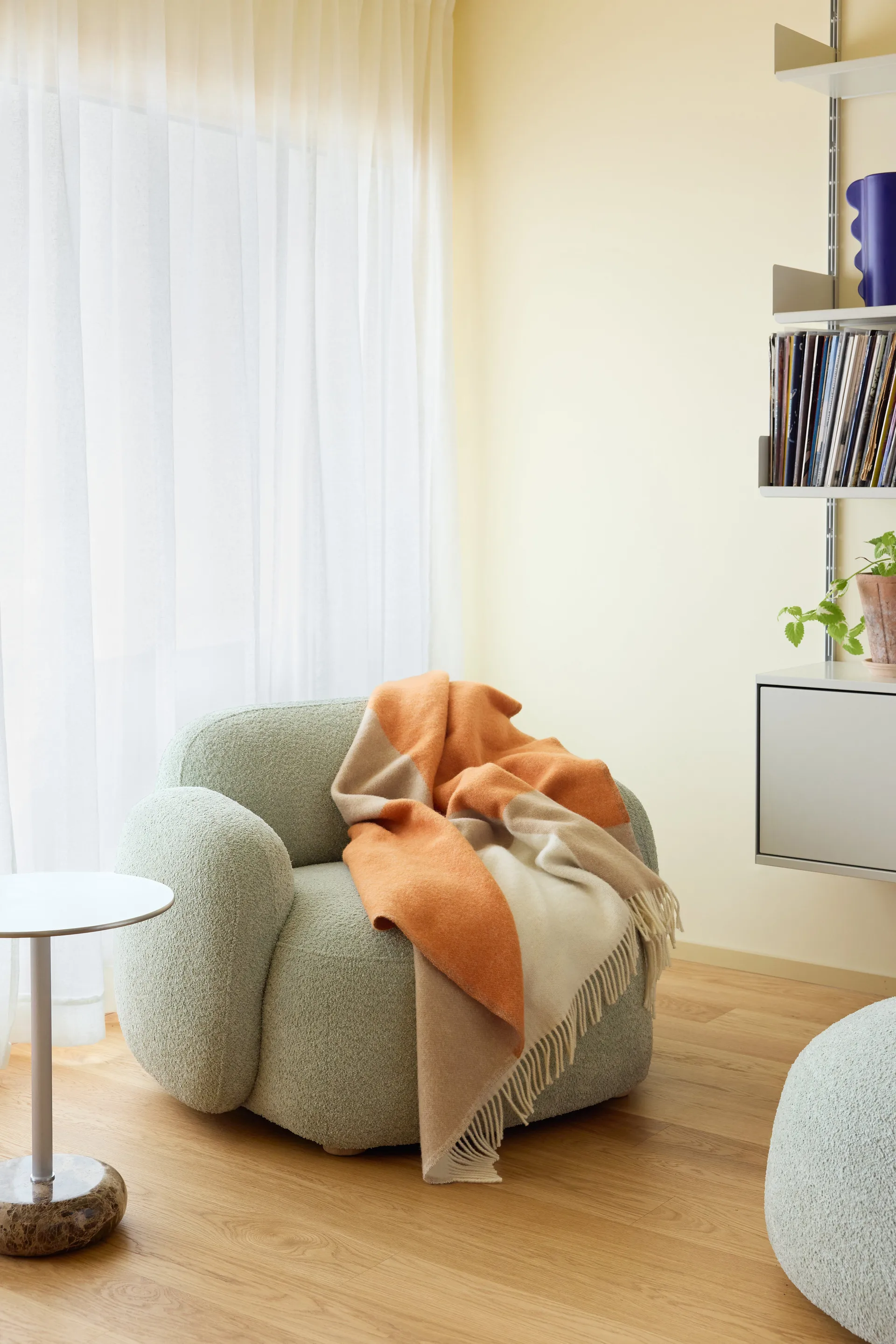 Layer throw blanket, Orange, 130x170 cm Northern