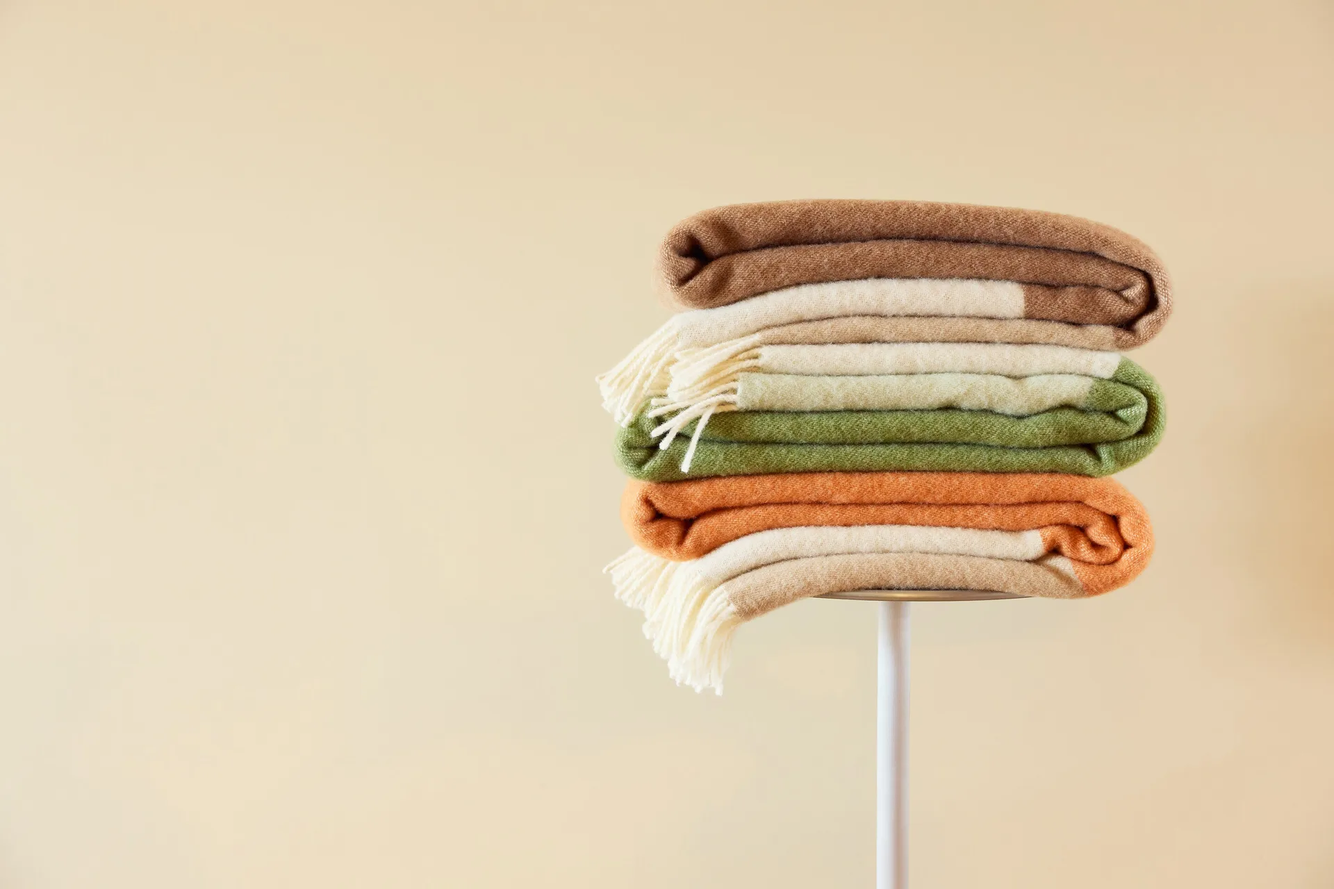 Layer throw blanket, Orange, 130x170 cm Northern