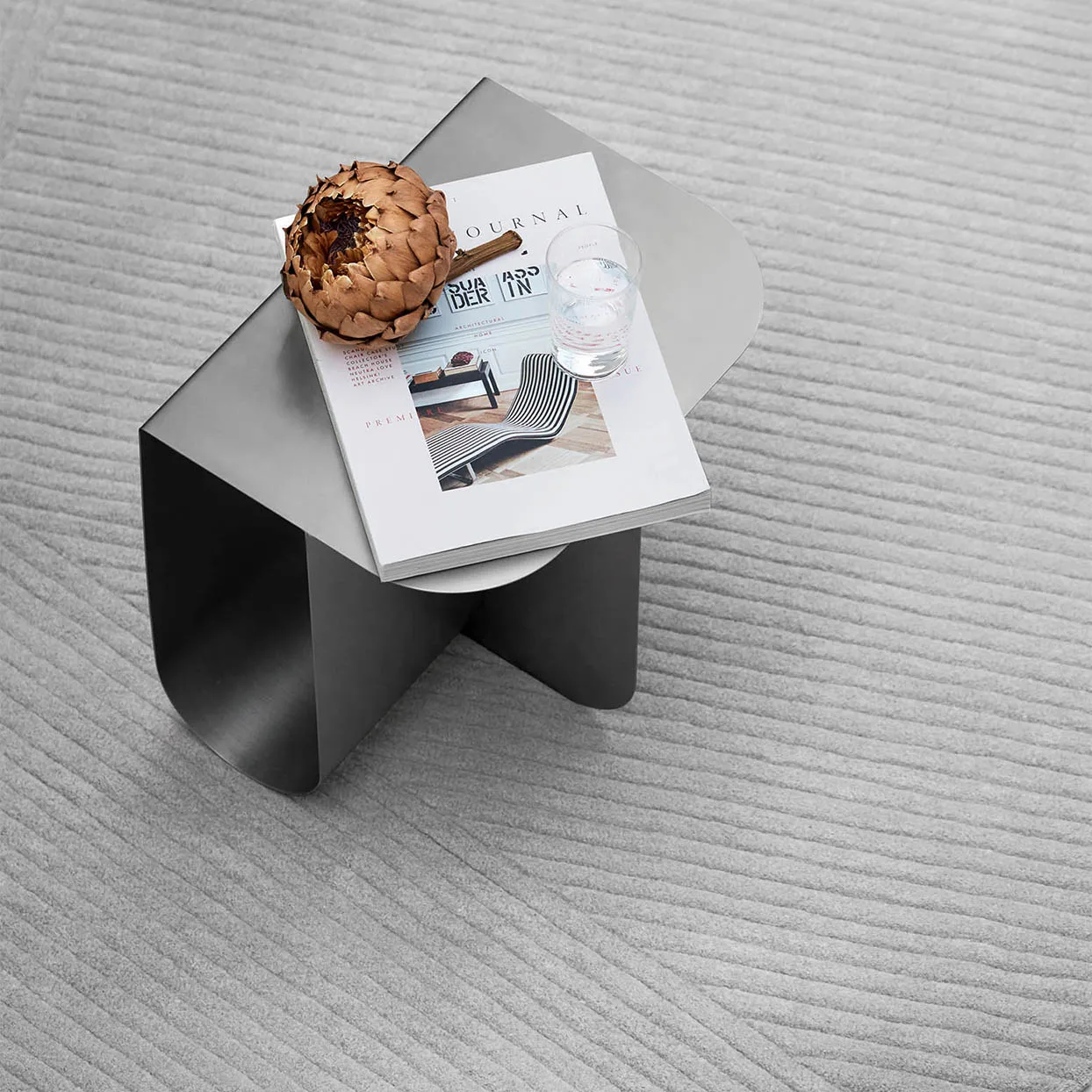 Mass side table, Steel Northern