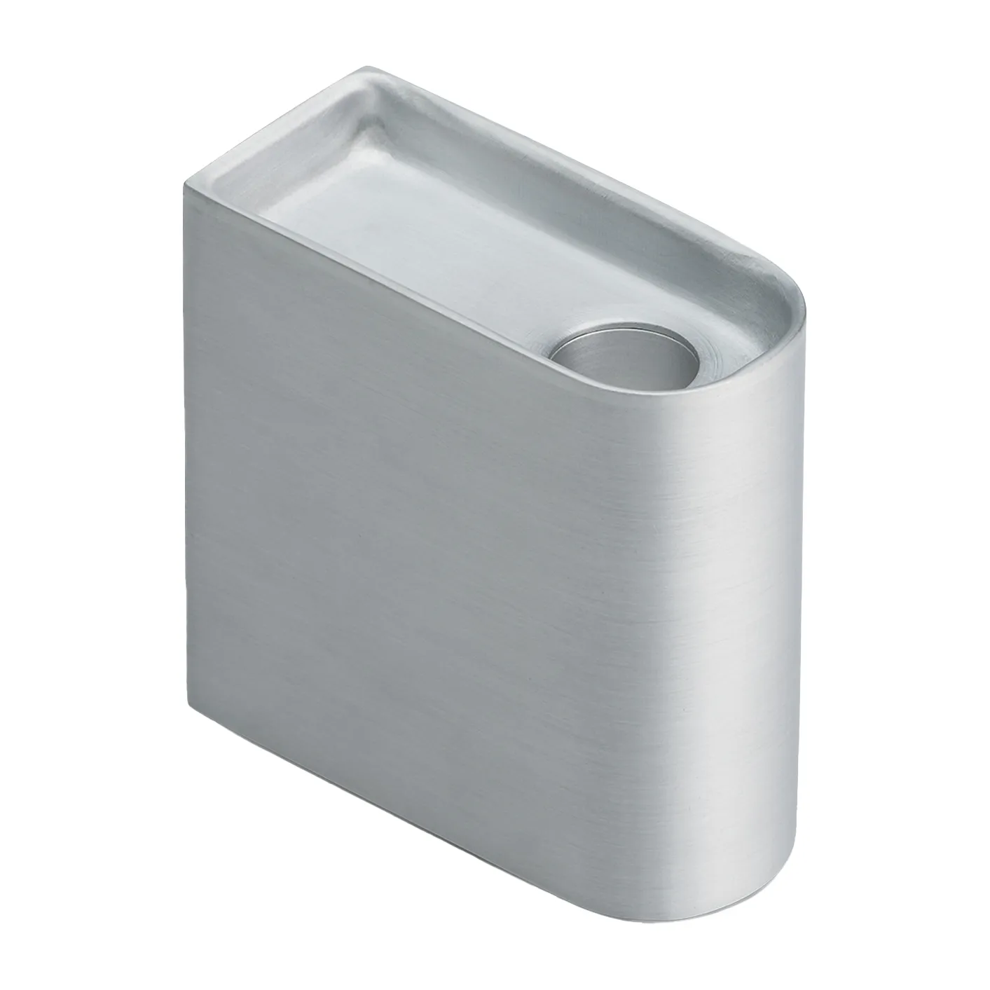 Monolith candle holder low, Aluminium Northern