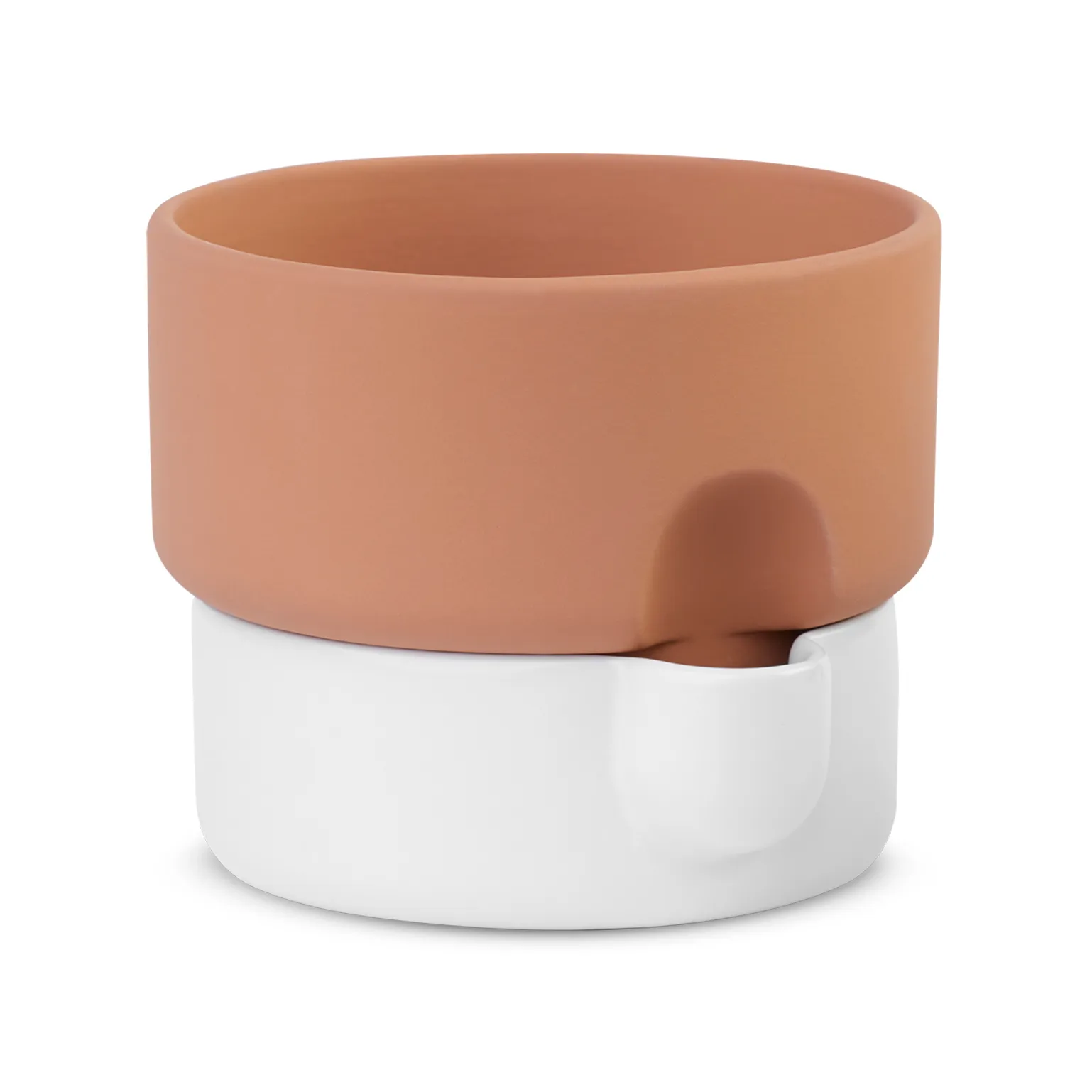Oasis self-watering flower pot medium Ø20,5 cm, terracotta-white Northern