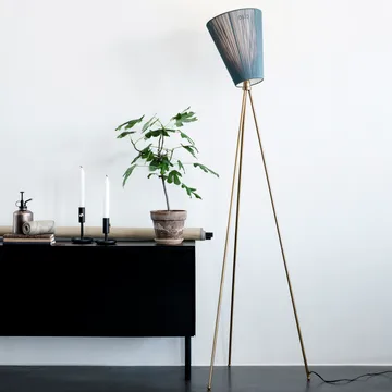 Oslo Wood floor lamp - base - Gold - Northern