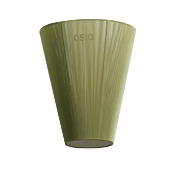 Oslo Wood floor lamp shade - olive green - Northern