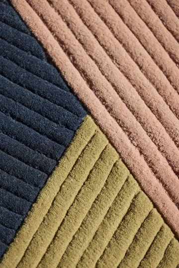 Row rug round Ø200 cm - Trio - Northern