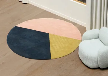 Row rug round Ø200 cm - Trio - Northern