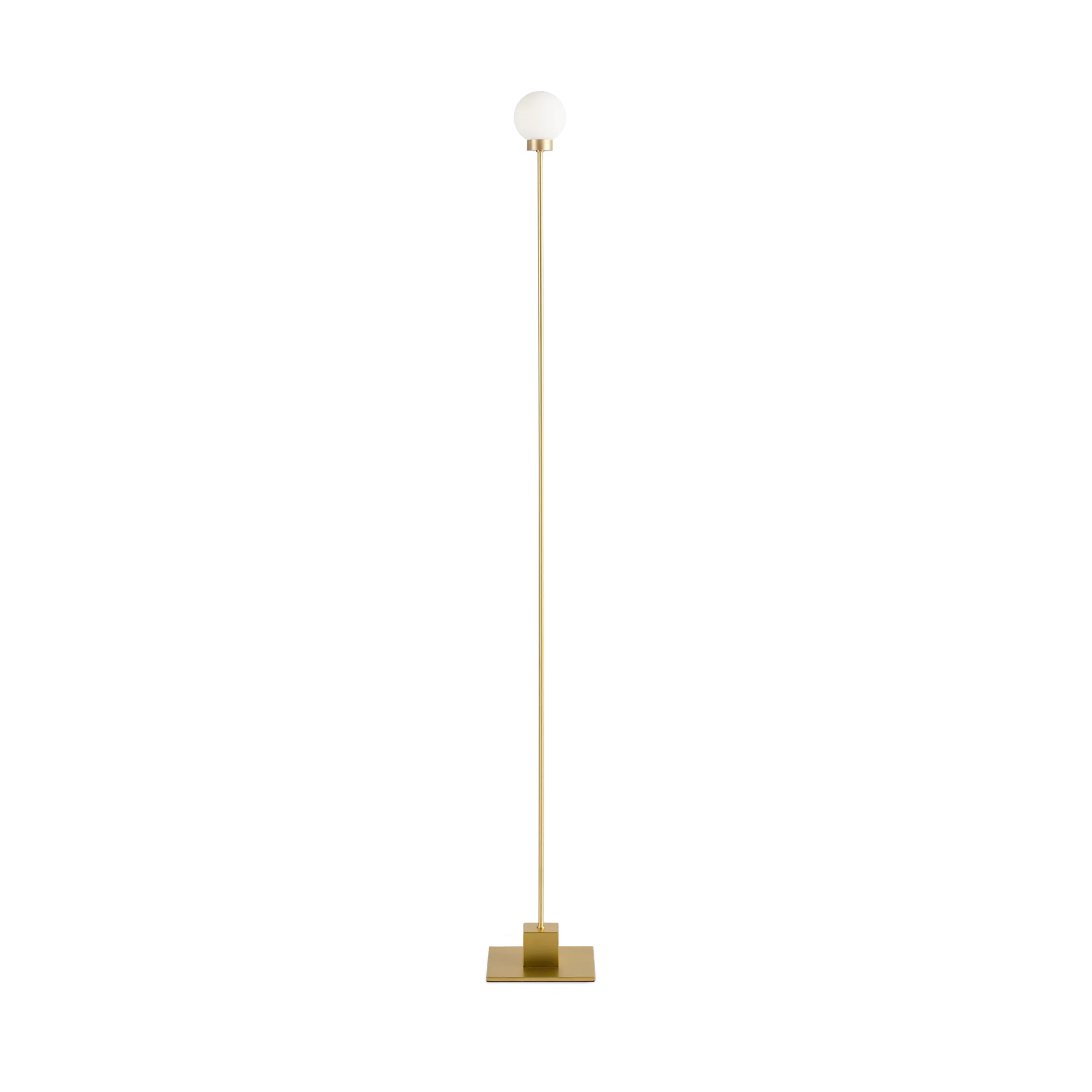 Snowball floor lamp 117 cm, Brass Northern