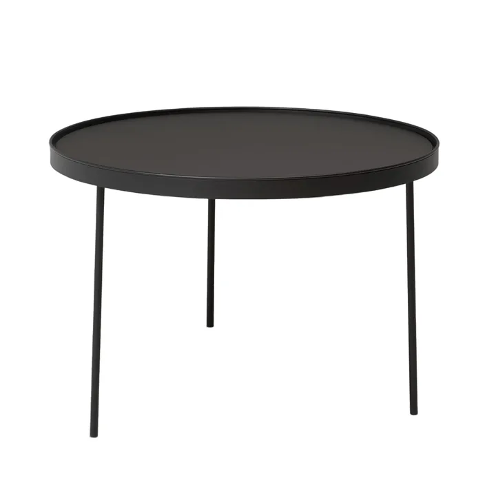 Stalk coffee table black large Ø74 cm H:50 cm - Northern