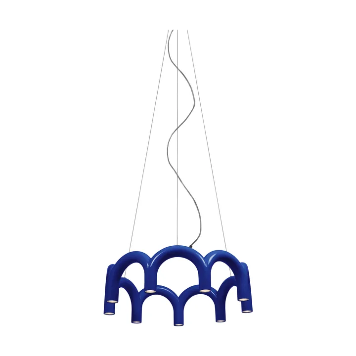 Arch circle pendant Ø76 cm - Blue - Oblure
