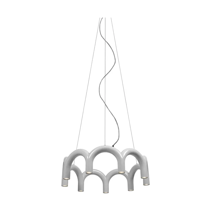Arch circle pendant Ø76 cm - White - Oblure