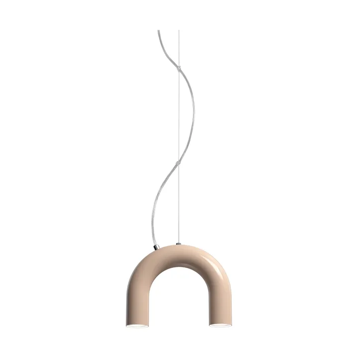 Arch single pendant lamp - Nude, 25.5 cm - Oblure