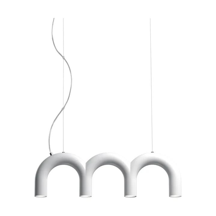 Arch Triplette pendant lamp - White, 65.6 cm - Oblure