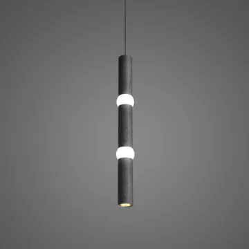 Lightbone pendant lamp - Large 83.6 cm, black oak - Oblure