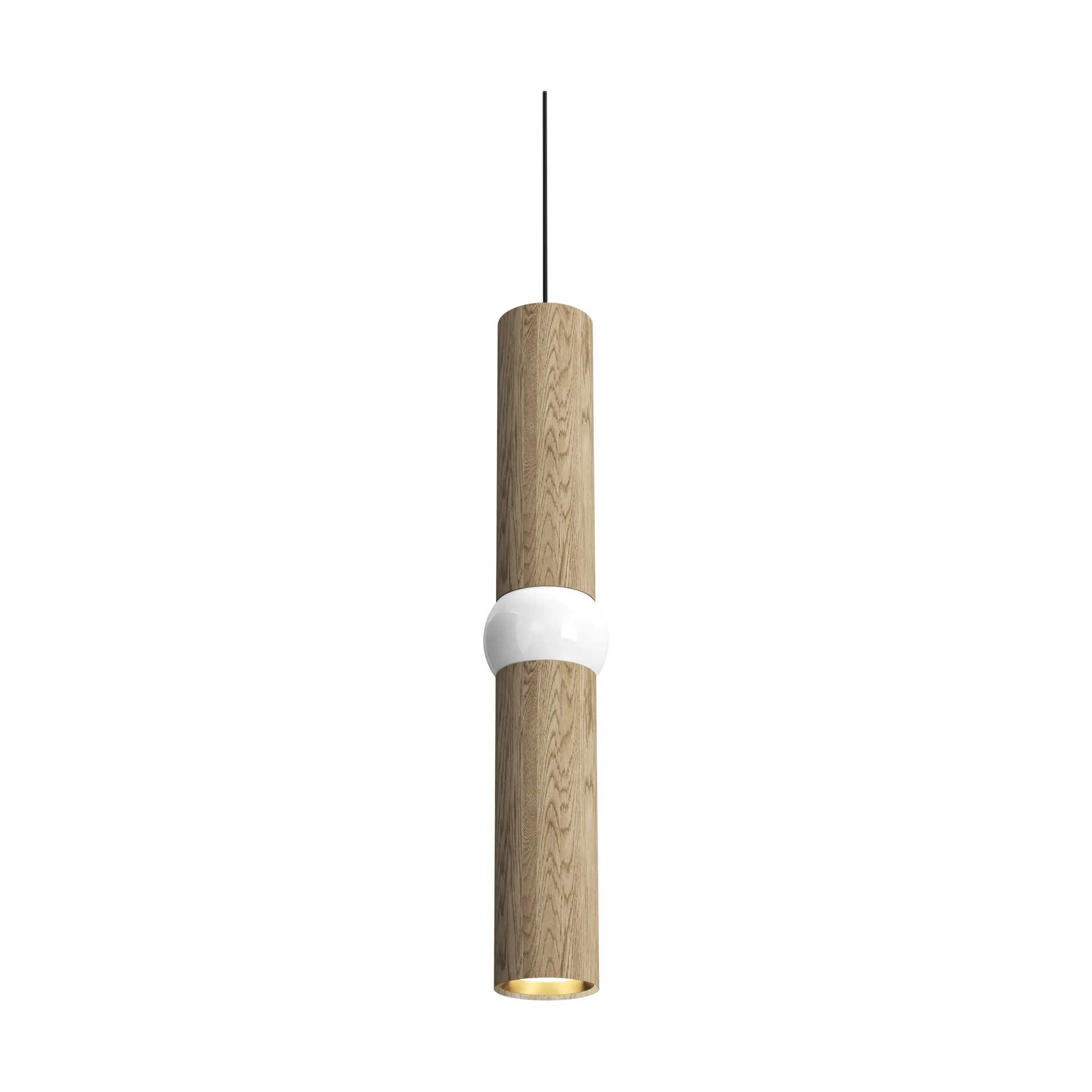 Lightbone pendant lamp, Medium 53.8 cm, natural oak Oblure