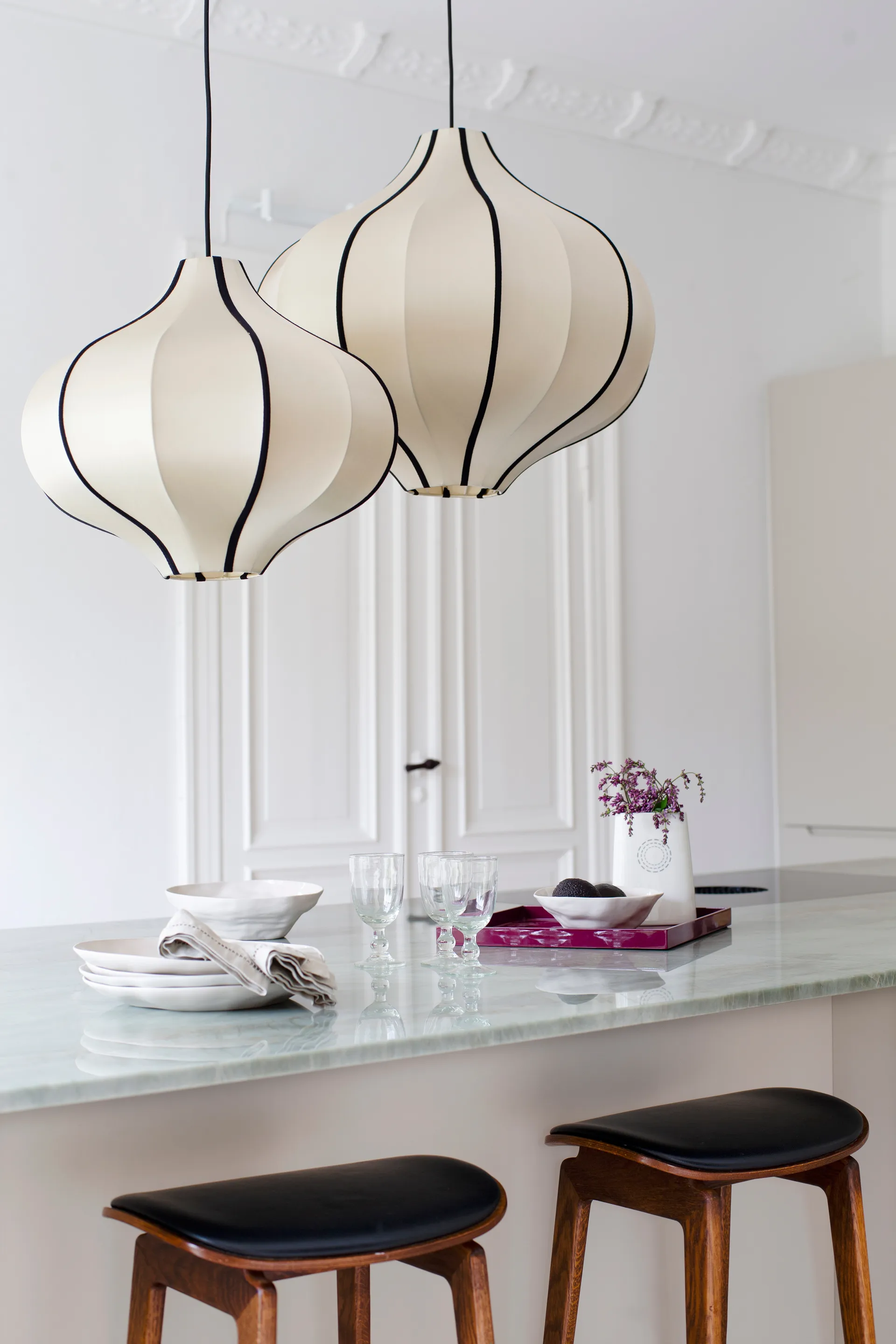 Indochina Classic Onion S lampshade, Kit-black Oi Soi Oi