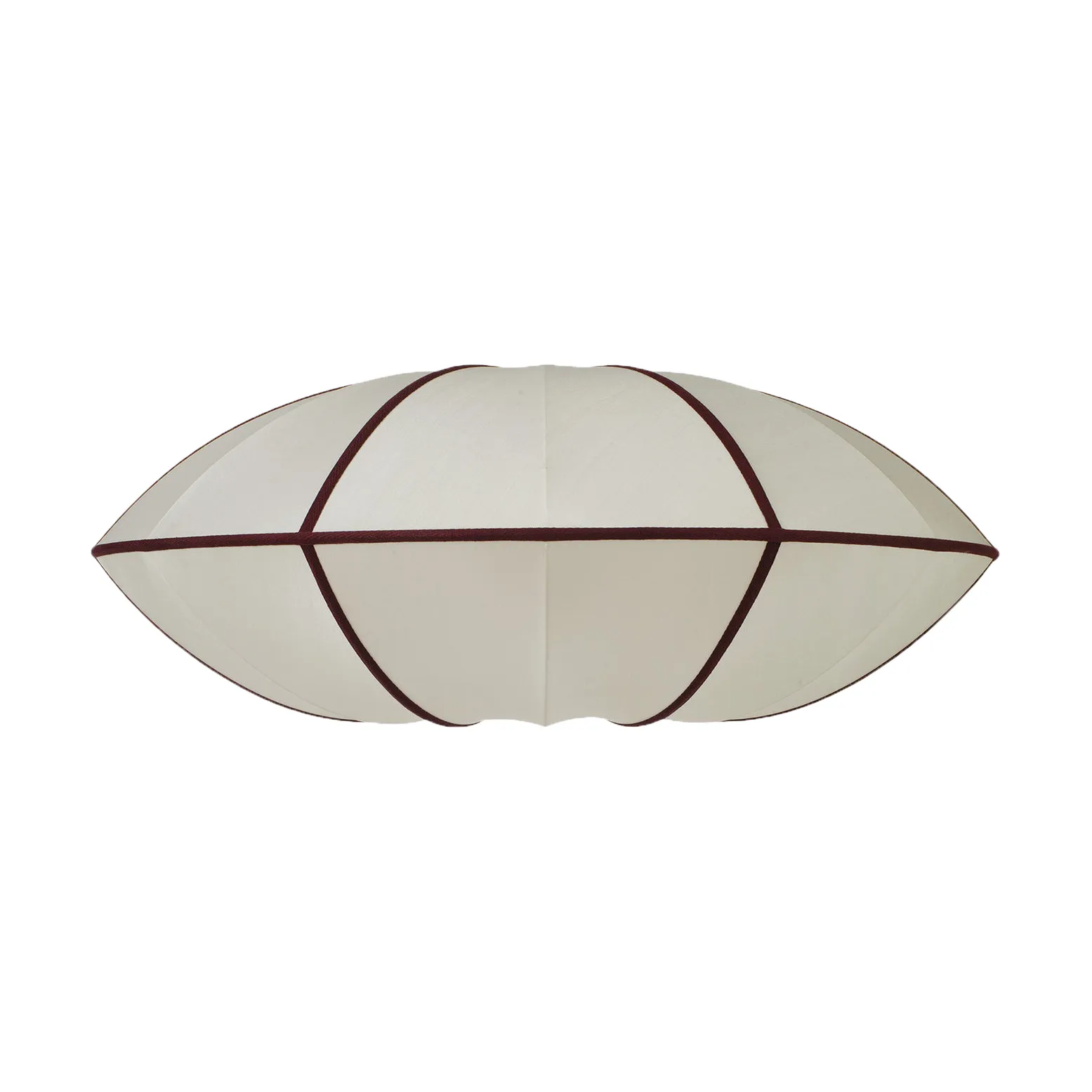Indochina Classic UFO lamp shade, Offwhite-bordeaux Oi Soi Oi
