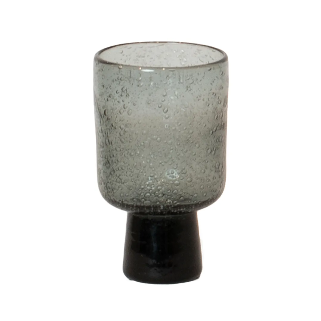 Bari glass on base, grey Olsson & Jensen