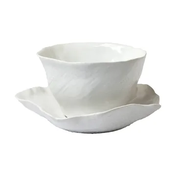 Clair cup with saucer - White - Olsson & Jensen
